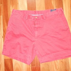 Preppy red Polo shorts